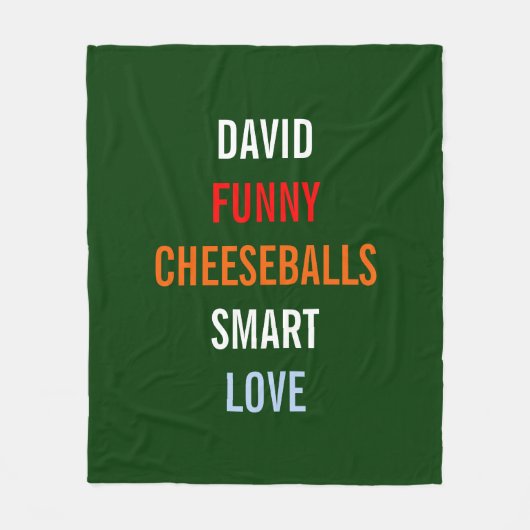 Ein paar meiner Lieblingsstipps Hostess Geschenk Fleecedecke (Vorderseite)