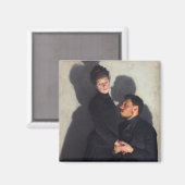 Ein Paar mit Schatten (von Emile Friant) Magnet (Vorderseite/Rückseite)