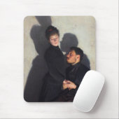 Ein Paar mit Schatten (von Emile Friant) Mousepad (Mit Mouse)