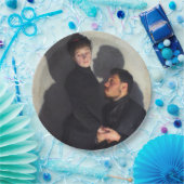 Ein Paar mit Schatten (von Emile Friant) Pappteller (Party)