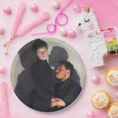 Ein Paar mit Schatten (von Emile Friant) Pappteller (Party)