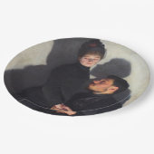 Ein Paar mit Schatten (von Emile Friant) Pappteller (Schrägansicht)