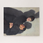 Ein Paar mit Schatten (von Emile Friant) Puzzle (Horizontal)