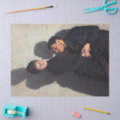 Ein Paar mit Schatten (von Emile Friant) Seidenpapier (Basteln)