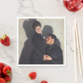 Ein Paar mit Schatten (von Emile Friant) Serviette (Beispiel)