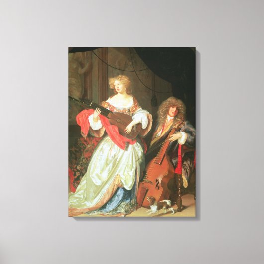 Ein Paar Musik machen Leinwanddruck (Vorderseite)