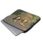 Ein Paar Pinguine Laptopschutzhülle (Vorne Knopf)
