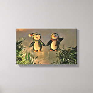 Ein Paar Pinguine Leinwanddruck