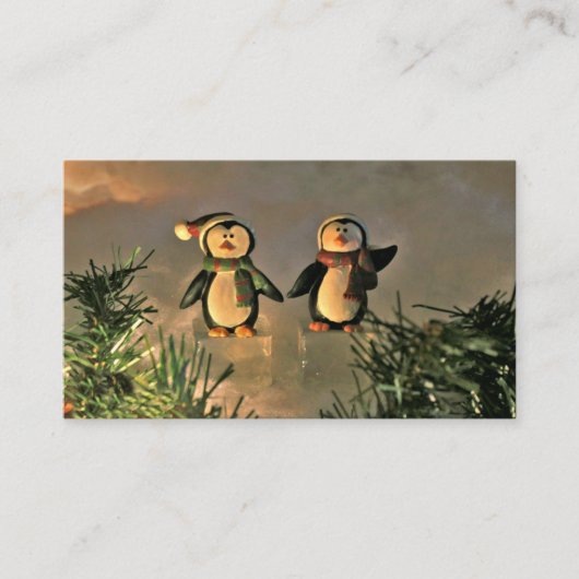 Ein Paar Pinguine Visitenkarte (Vorderseite)
