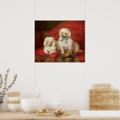 Ein Paar Poodles Poster (Küche)