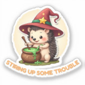 Ein paar Probleme aufbringen - Niedlicher Igel Aufkleber (Vorderseite)