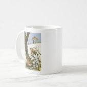 Ein Paar Rotkehlchen Kaffeetasse (Vorderseite Links)