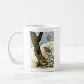 Ein Paar Rotkehlchen Kaffeetasse (Links)