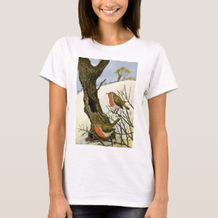 Ein Paar Rotkehlchen T-Shirt