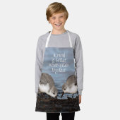 Ein Paar Sanderlings Sandpipers Shorebirds Shares Schürze (Getragen)