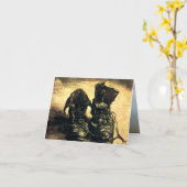 Ein Paar Schuhe - Van Gogh Karte (Gelbe Blume)