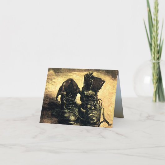 Ein Paar Schuhe - Van Gogh Karte (Vorderseite)