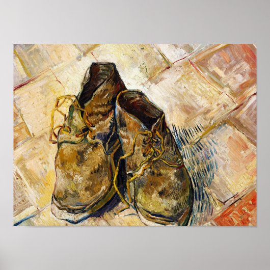 Ein Paar Schuhe Vincent van Gogh Kunstmalerei Poster (Vorne)