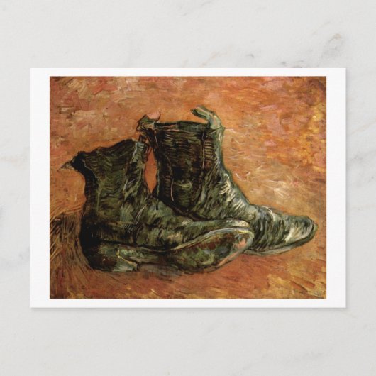 Ein Paar Schuhe, Vincent van Gogh Postkarte (Vorderseite)