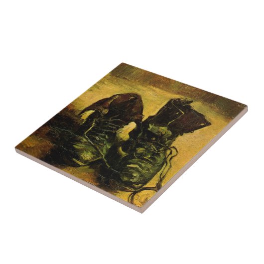 Ein Paar Schuhe von Vincent van Gogh Fliese (Seite)