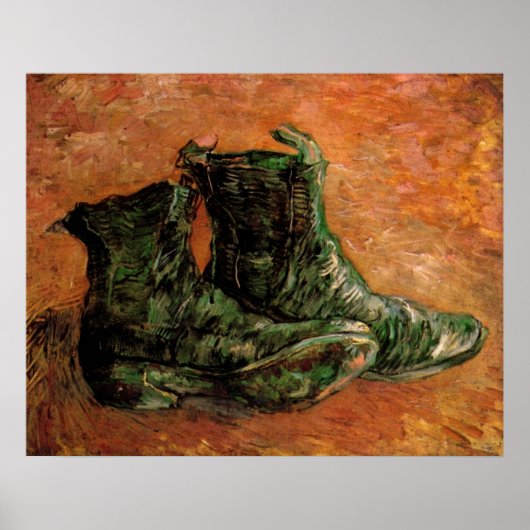 Ein Paar Schuhe von Vincent van Gogh Poster (Vorne)