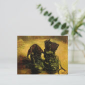 Ein Paar Schuhe von Vincent van Gogh Postkarte (Stehend Vorderseite)