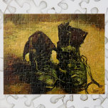 Ein Paar Schuhe von Vincent van Gogh Puzzle<br><div class="desc">Ein Paar Schuhe von Vincent van Gogh ist ein Vintager Post-Impressionismus, der noch ein lebendiges Gemälde mit alten Bauernstiefeln mit Schnürsenkeln zeigt. Die Arbeiter booten, dass ein schlechter Bauer tragen würde. Über den Künstler: Vincent Willem van Gogh war ein postimpressionistischer Maler, dessen Werk durch seine raue Schönheit, emotionale Ehrlichkeit und...</div>