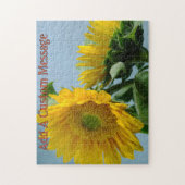 Ein Paar Sonnenblumen Puzzle (Vertikal)