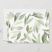 Ein paar Sonnenstrahlen drehen einen Einladung (Rückseite)