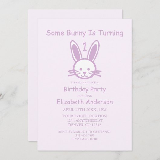 Ein paar Sonnenstrahlen drehen sich: Der erste Geb Einladung (Vorne/Hinten)