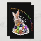 Ein paar Sonnenstrahlen freuen sich auf Ostern! Dankeskarte (Vorne/Hinten)