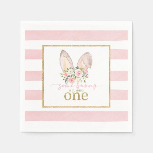 Ein paar Sonnige drehen sich um eins (sonnige Ohre Serviette (Vorderseite)