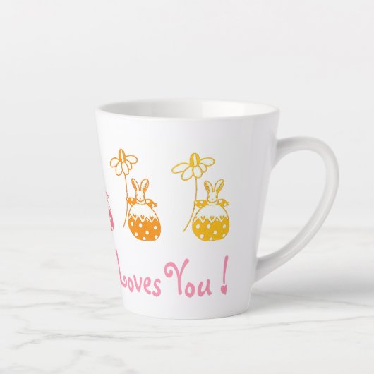 Ein paar sonnige Lieben! Latte Tasse (Rechts)