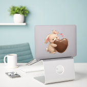 Ein paar sonnige Lieben Sie an diesem Ostern! Aufkleber (Laptop auf Schreibtisch)