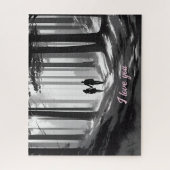 Ein paar Spaziergänge entlang des Schwarz-Weiß-For Puzzle (Vertikal)