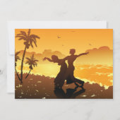 Ein paar Tänze auf dem Strand Einladung (Vorderseite)