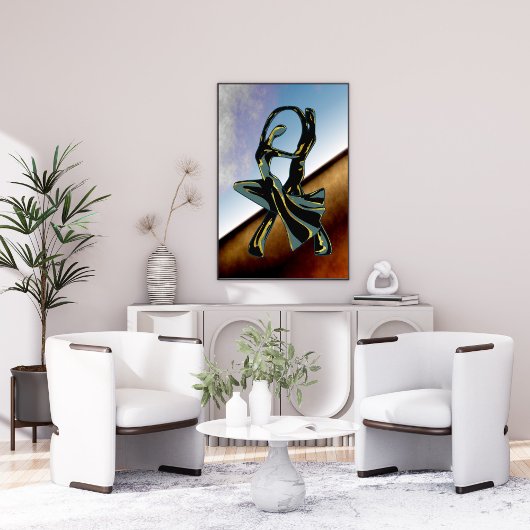 Ein paar Tänze in einem Nachtposter Poster