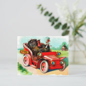 Ein paar Truthähne, die den Oldtimer fahren, Vinta Postkarte (Stehend Vorderseite)