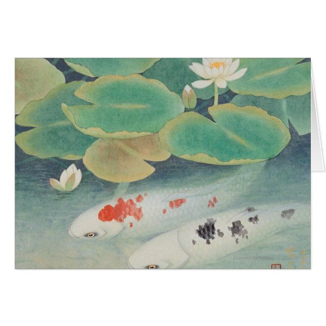 Ein Paar unter Lotus (Vorderseite (Horizontal))