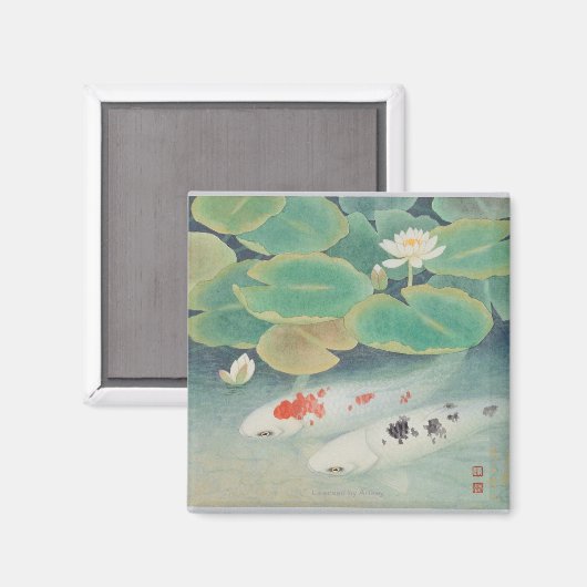 Ein Paar unter Lotus Magnet (Vorderseite/Rückseite)