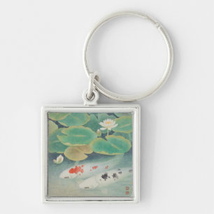 Ein Paar unter Lotus Schlüsselanhänger