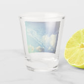 Ein paar Wolken Schnapsglas (Rückseite)