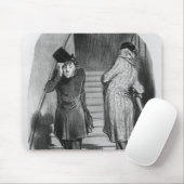 Ein Pächter, der drei Ausdrücke schuldet Mousepad (Mit Mouse)