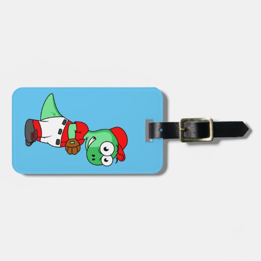 Ein Pachycephalosaurus Baseball Pitcher. Gepäckanhänger (Vorderseite horizontal)