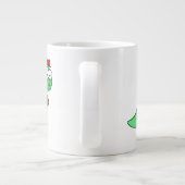 Ein Pachycephalosaurus Baseball Pitcher. Jumbo-Tasse (Rückseite)