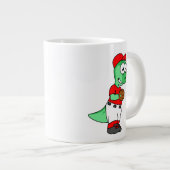 Ein Pachycephalosaurus Baseball Pitcher. Jumbo-Tasse (Vorderseite Rechts)