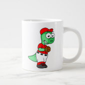 Ein Pachycephalosaurus Baseball Pitcher. Jumbo-Tasse (Rechts)