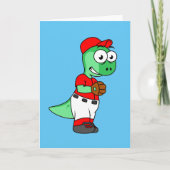 Ein Pachycephalosaurus Baseball Pitcher. Karte (Vorderseite)