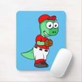 Ein Pachycephalosaurus Baseball Pitcher. Mousepad (Mit Mouse)