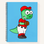 Ein Pachycephalosaurus Baseball Pitcher. Notizblock (Vorderseite)